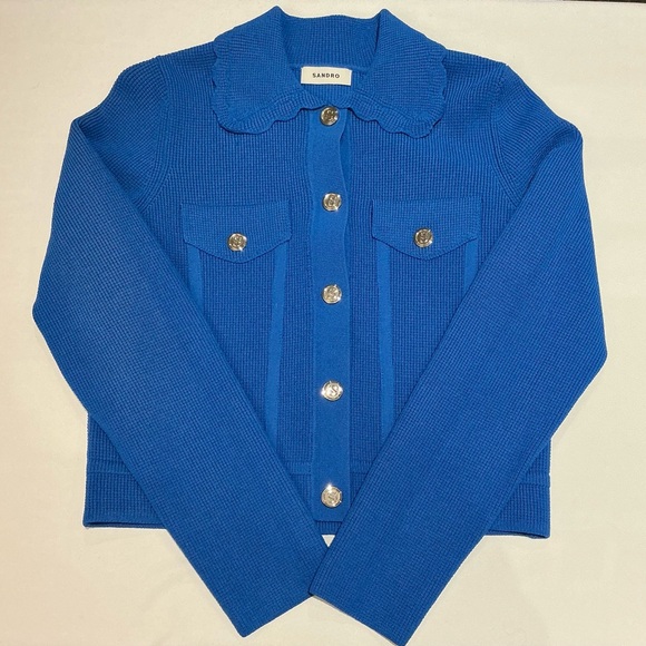 SANDRO Paco Collar Cardigan - Picture 8 of 11